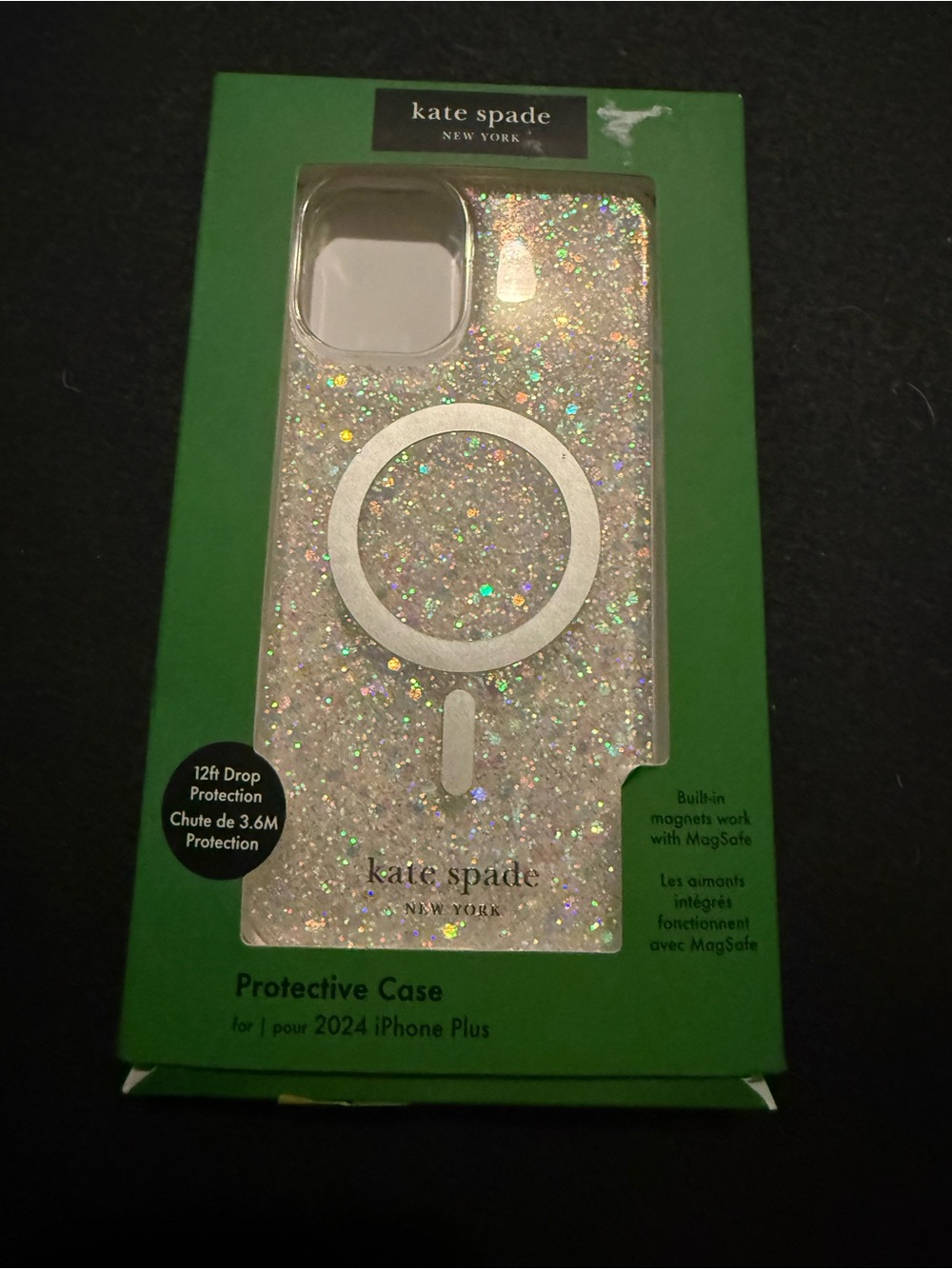 kate spade Iridescent Glitter MagSafe-Compatible iPhone Case
